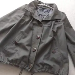 HushHush ◆裾ドロストブルゾン　アウター　カーキ