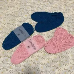 Sandal in ネイビー・ピンク ソックス 23~25cmのサムネイル