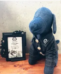 L'oiseau Bleuドッグウェアロゴワッペンデニムシャツ