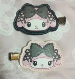 サンリオ マイメロディ ヘアクリップセット真夜中のメロクロ