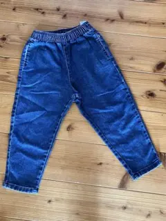 GU デニムパンツ ウエストゴム