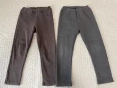 裏起毛パンツ2枚セット/ユニクロ/ever closet/110cm/無地