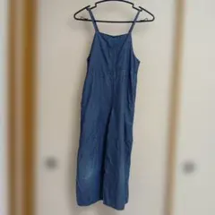 デニムブルー サロペット オーバーオール