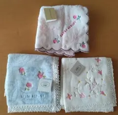 LAURA ASHLEY タオルハンカチ 3枚セットのサムネイル