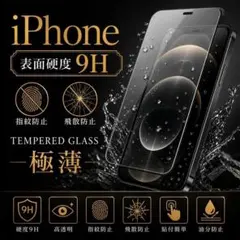 iPhone13 複数機種対応 強化ガラス指紋防止 耐衝撃 液晶保護フィルム_1