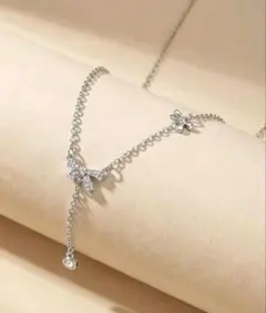 リボンモチーフネックレス 41-46cm