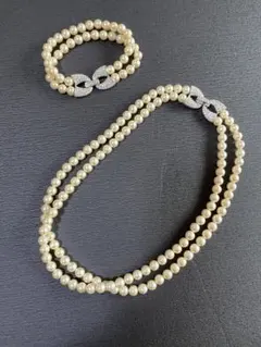 AVON エイボン 2way パールリボンネックレス&ブレスレット　卒業　入学