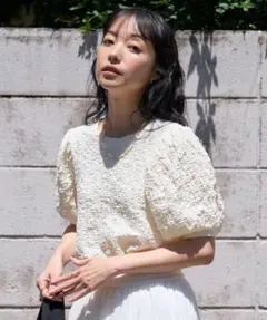 【完売品】FREAK'S STORE シュリンクパフスリーブTシャツのサムネイル