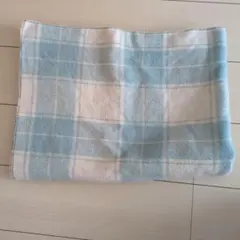 キャトルセゾン★ひざ掛け　ブランケット　ブルーチェック　約100×約150
