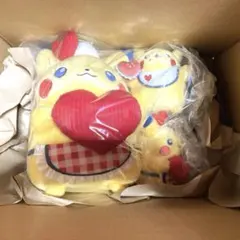 ポケモン　ピカチュウぬいぐるみ ダイナー　ハンバーガー ハート 新品未使用