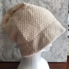ハンドメイド[135]タオル帽子サウナキャップ　ケア帽子　医療用帽子抜け毛脱毛