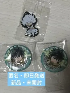 【僕のヒーローアカデミア】緑谷出久・荼毘 缶バッジ・キーホルダーセット
