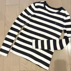 ラルフローレンスポーツ　グレーボーダーカットソー　ボーダーロンT キッズ160㎝