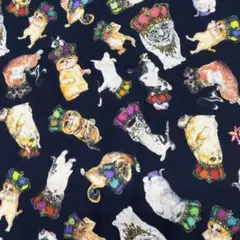 【ジョリーフルール】トートバッグ　M サイズ　TC花畑&クラシカルF 夏バッグ ご予約品【ジョリーフルール】トートバッグ M サイズ TC花畑