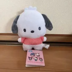 サンリオ ポチャッコ がま口ポーチ ギンガムチェック