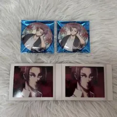 ブルーロック 文房具カフェ 缶バッジ2点 ぱしゃこれ2点 糸師冴