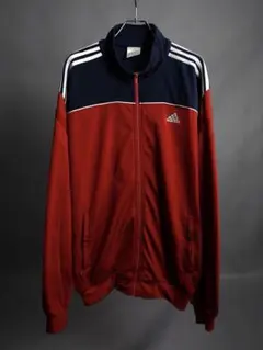 adidas グレー/青 ジャージジャケット XO(古着) 使用感あり。 adidas グレー/青 ジャージジャケット XO(古着) 使用感あり。 - メルカリ