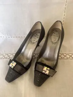 RENE CAOVILLA レネカオビィラ 黒スエードパンプス 22.5センチ RENE CAOVILLA レネカオビィラ 黒スエードパンプス 22.5センチ