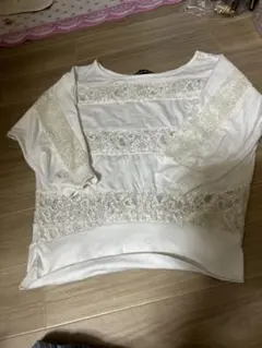 CECIL McBEE ホワイト レース トップス