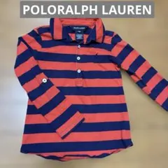 POLORALPH LAUREN ラルフローレン　ラガーシャツ　赤　紺　110