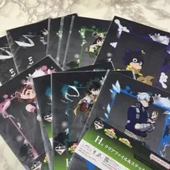◎ 僕のヒーローアカデミア 一番くじ クリアファイル ステッカー H賞 10枚