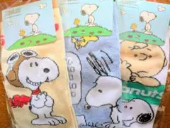 PEANUTS スヌーピー ソックス 3足セット
