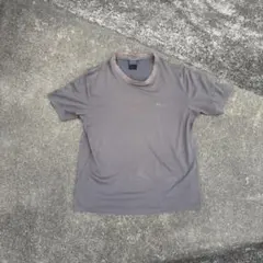 Nike グレー Tシャツ ロゴ刺繍　フェード　古着
