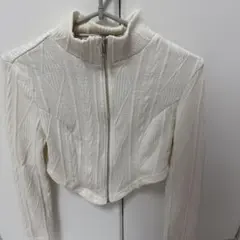 SHEIN ホワイト クロップドセーター Sサイズ