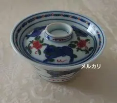 源右衛門　源右衛門窯　蓋付き珍味入れ　染付 獅子牡丹文未使用　有田焼のサムネイル