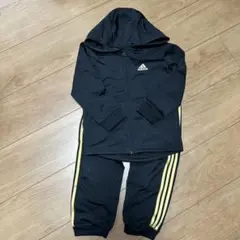 adidas ブラック×ゴールド　ジャージセット 100cm