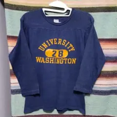 70s80sチャンピオン　フットボールＴシャツ　バータグ　USA製　ヴィンテージ