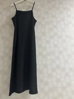 値下げ★新品★ キャミロングワンピースLサイズ　後スリットあり　透け感無し