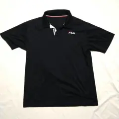 【USED】FILA フィラ ポロシャツ ブラック　ワンポイント　サイズМ