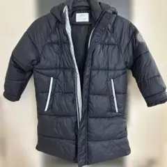 美品　ZARA ブラック中綿コート 120