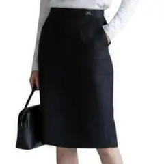 Courreges ブラック タイトスカート クレージュ 紺のサムネイル