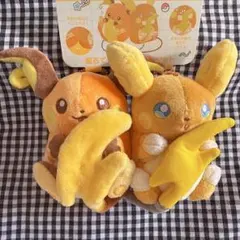 磁石でくっつくペアマスコット にたものどうし ライチュウ＆アローラライチュウ