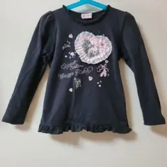 Mezzo Piano 長袖カットソー 黒　120