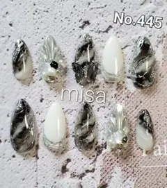 【オーダー】ニュアンスネイル　ミラー　大理石ネイル　ネイルチップ カラー変更無料