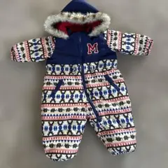 【美品】80センチ　ゾウ柄スキーウェア　Moujonjon