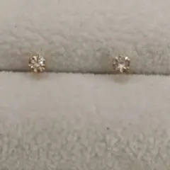 スタージュエリー K10 ダイヤモンド&ホワイトトパーズ ピアス - メルカリ