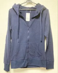 エメフィール フード付きパーカー　新品未使用　ネイビー　M