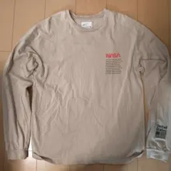 NASA 宇宙シャトル 長袖Tシャツ Fサイズ ベージュ