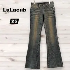 【ララキューブ】デニムパンツ ブーツカット フレアパンツ ジーンズ ローライズのサムネイル