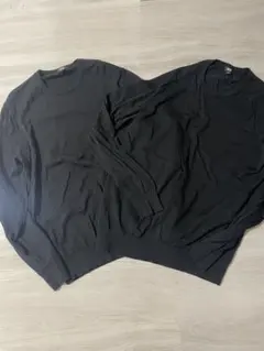 UNIQLO ブラックメリノ ニットセーター XL 2枚
