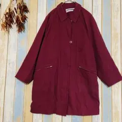 【ramowear 】アウター　ジャケット　バーガンディ ジャケット　レトロ　Fのサムネイル