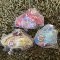 サンリオパッケージチャーム　ポムポムプリン・マイメロディ・ハンギョドン　セット