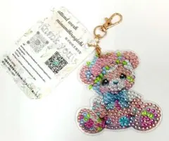 ハンドメイド クマのビーズチャーム/ハンドメイド