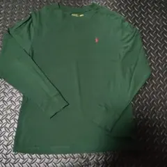 美品 POLO RALPH LAUREN 長袖 ロンT 160cm グリーン
