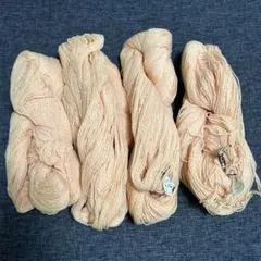 スキー毛糸 ウール オレンジ 4玉セット