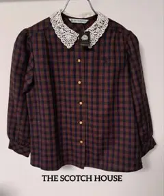 THE SCOTCH HOUSE チェック柄長袖シャツ　130A